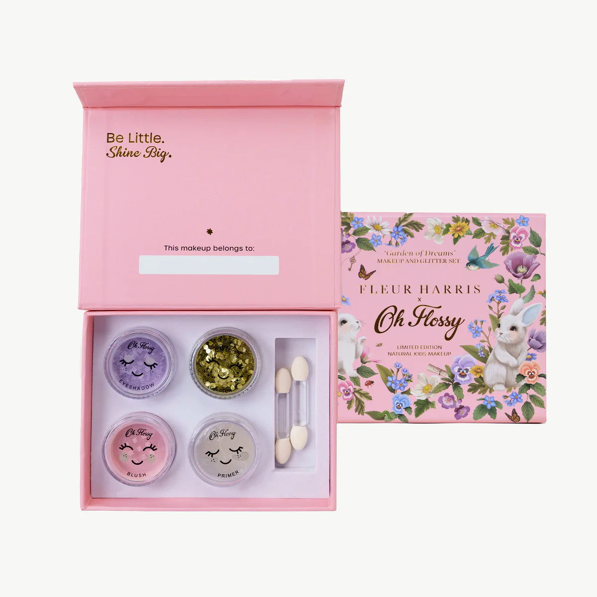 Oh Flossy x Fleur Harris - Garden of Dreams Collection Mini Makeup & Glitter Set