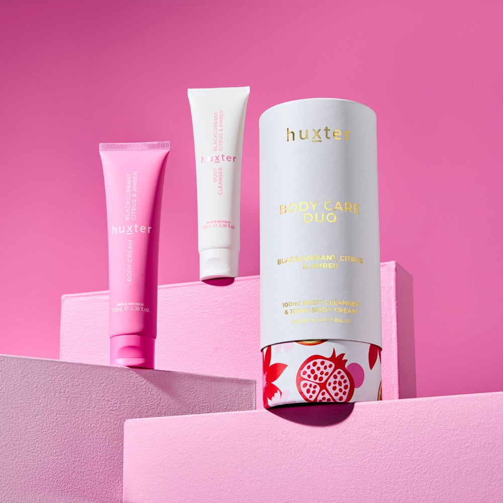 Huxter - Body Care Duo ‘Blackcurrent, Citrus & Amber’