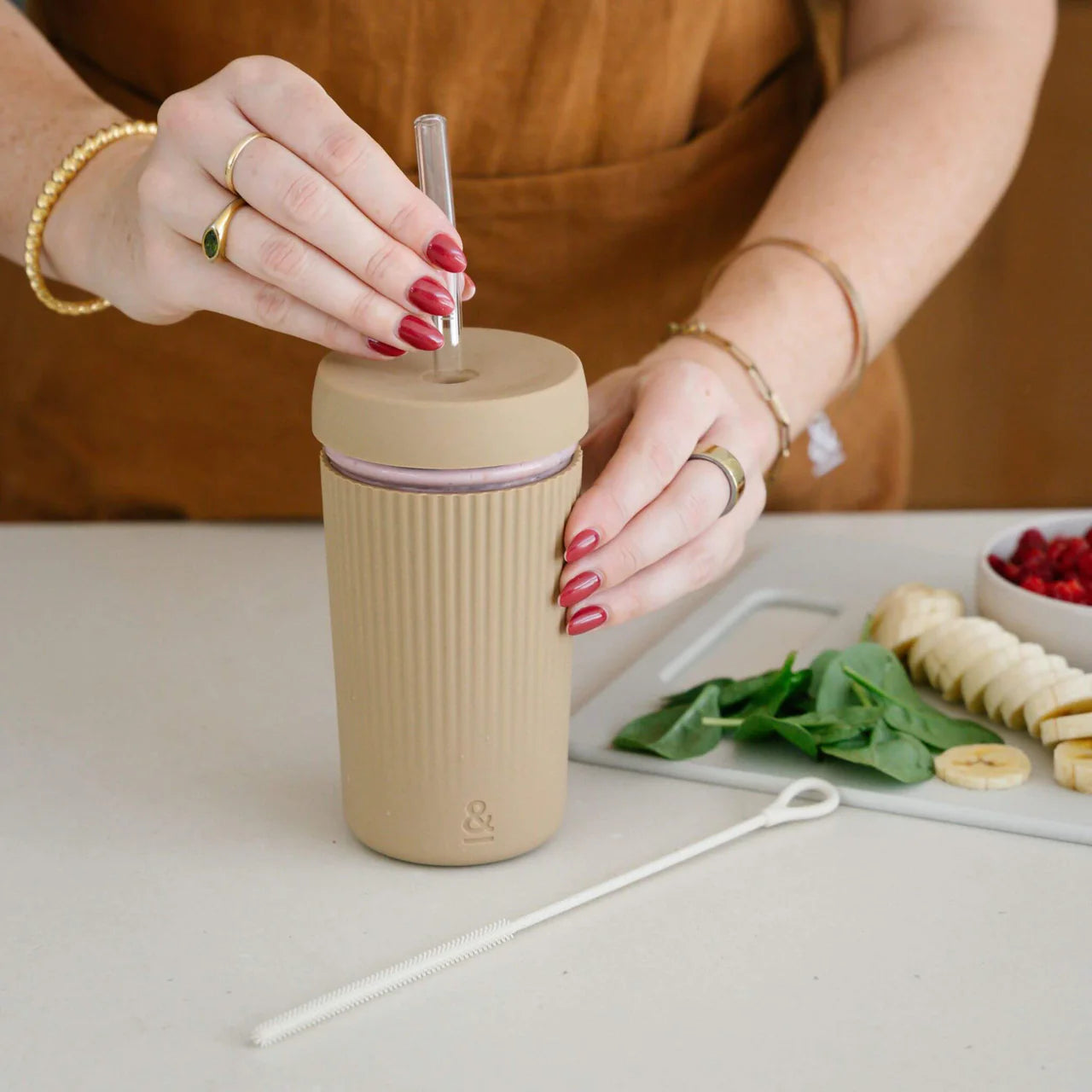 Seed & Sprout - Reusable Glass Smoothie Cup