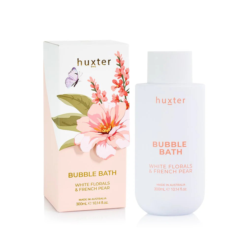 Huxter - Bubble Bath Boxed ‘White Florals & French Pear’ 300ml