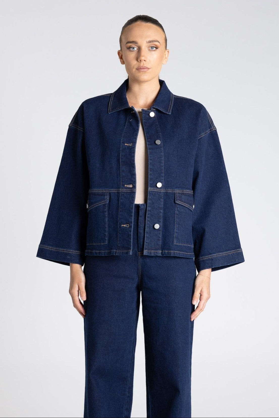 Two T’s - Dark Denim Jacket ‘Dark Denim’