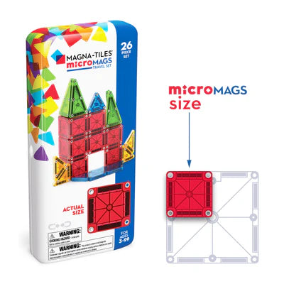 Magna-Tiles - microMAGS Travel Set 26 Piece