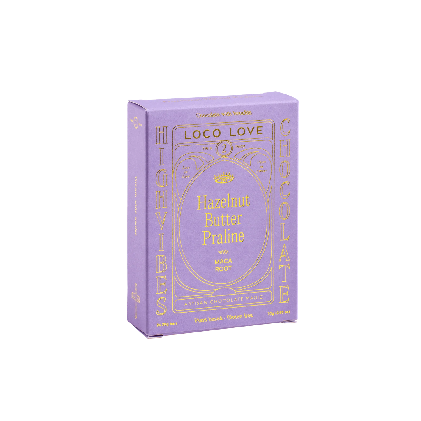 Loco Love - Hazelnut Praline Twin Pack 35g x2