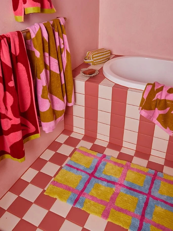 Mosey Me - Pollen Plaid Bath Mat