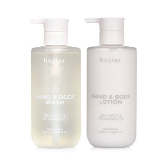 Huxter - Wash & Lotion Duo Neutral ‘Sea Salt & Cedarwood’