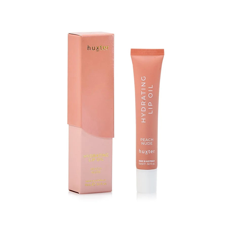 Huxter - Hydrating Lip Oil 15ml ‘Peach Nude’
