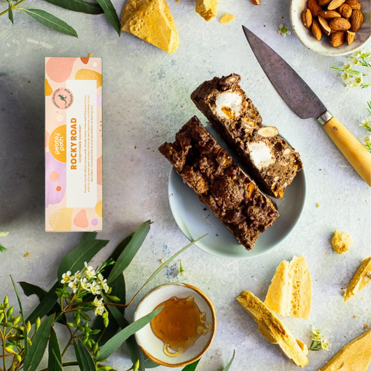 Pebbly Path - Honeycomb Highway Rocky Road 100g (Pebbly Bar)