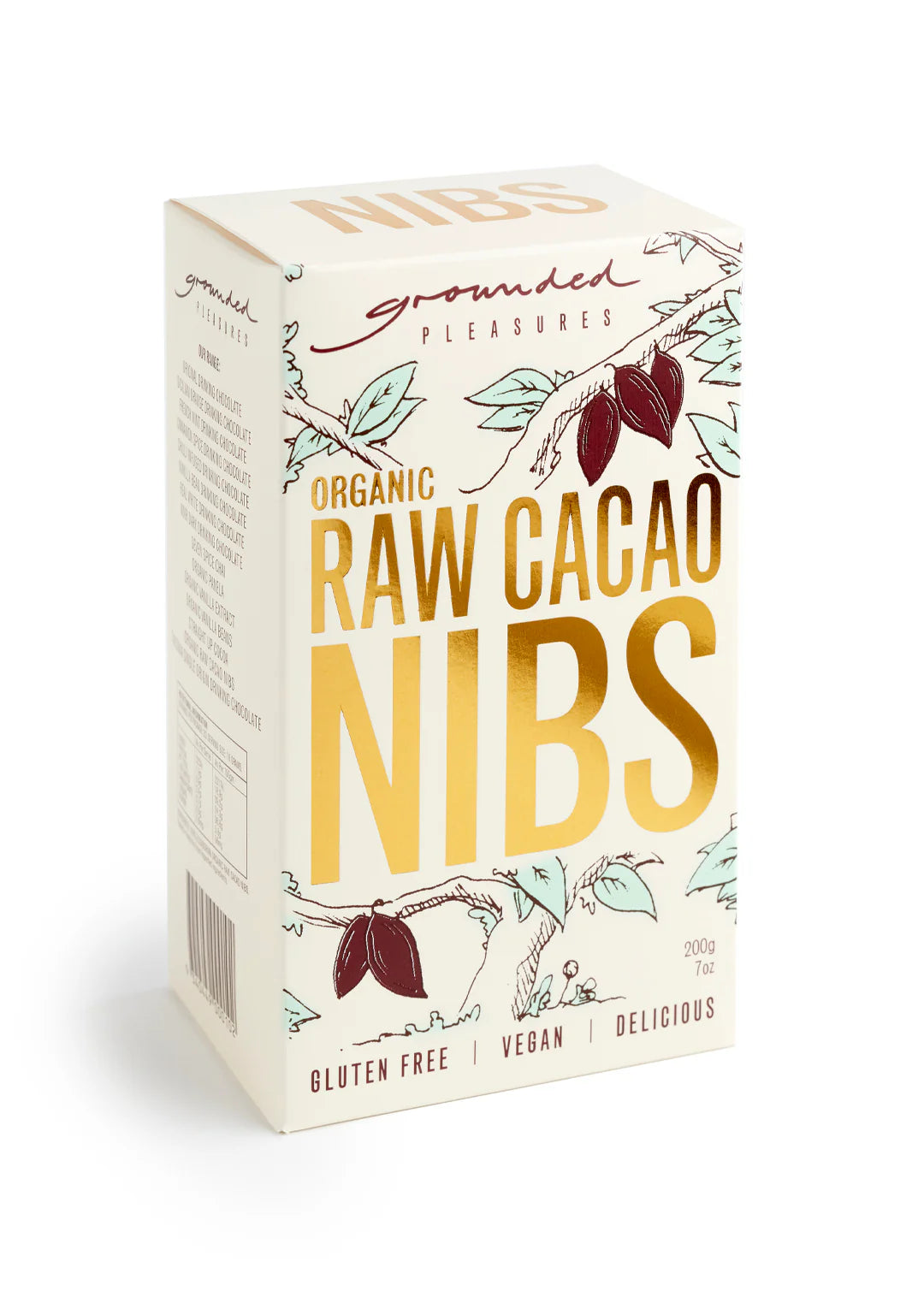 Grounded Pleasures - Organic Raw Cacao Nibs 200g