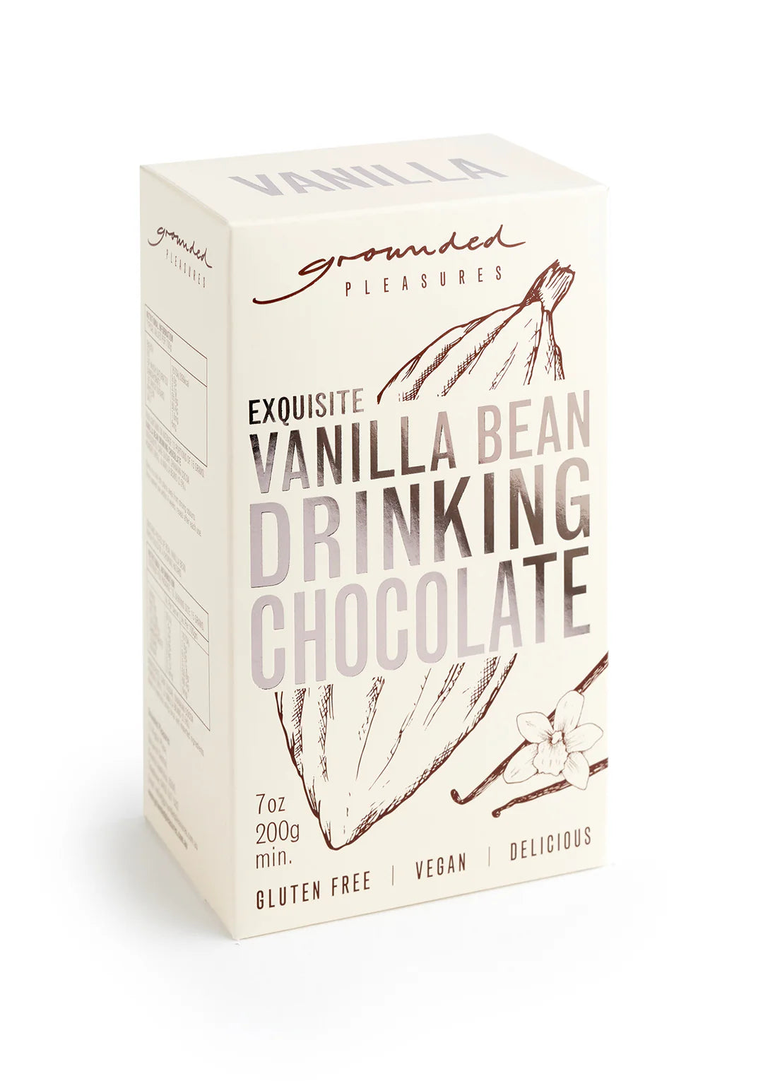 Grounded Pleasures - Vanilla Bean Drinking Chocolate 200g