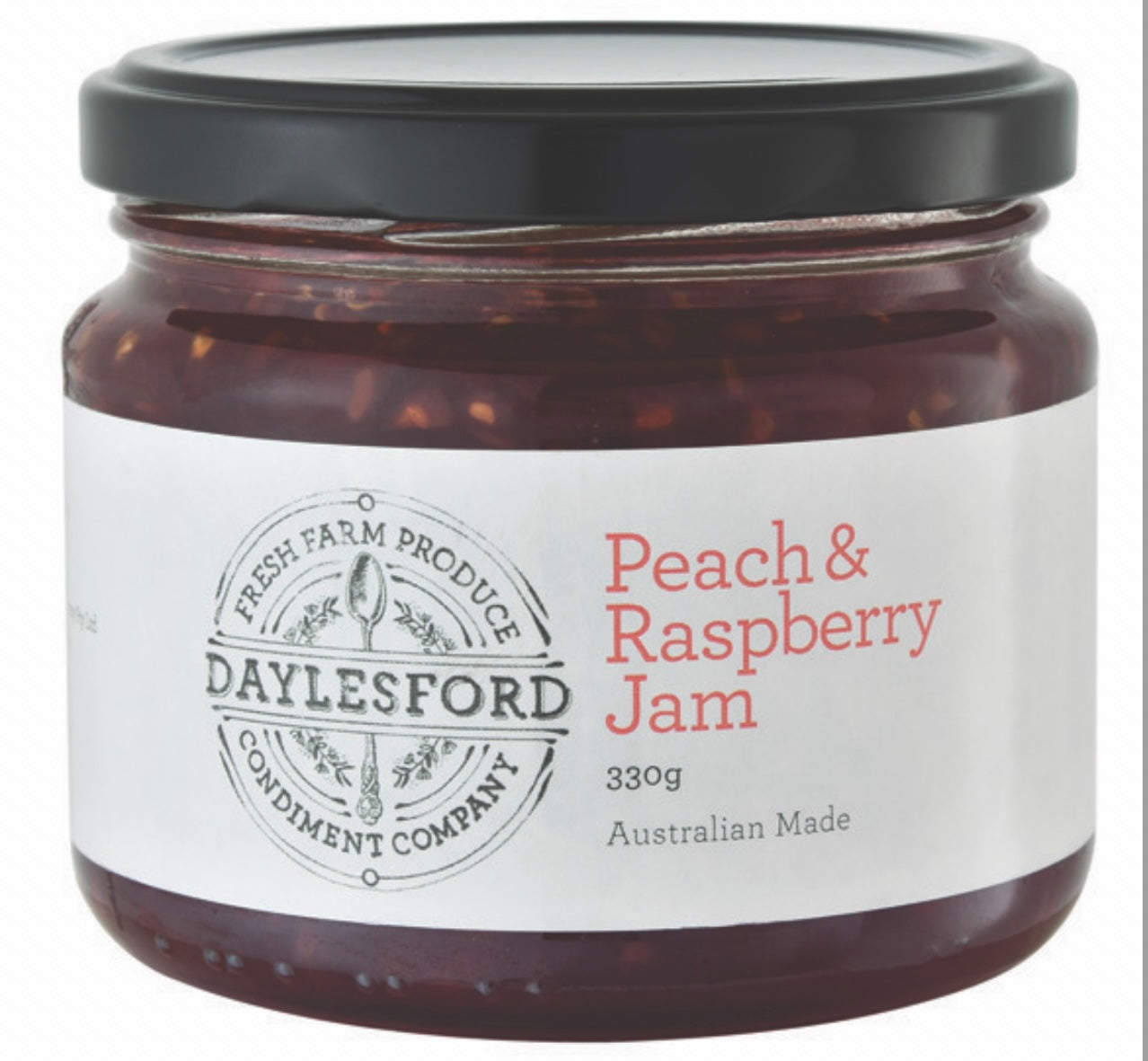 Daylesford Condiment Company - Peach & Raspberry Jam 330g