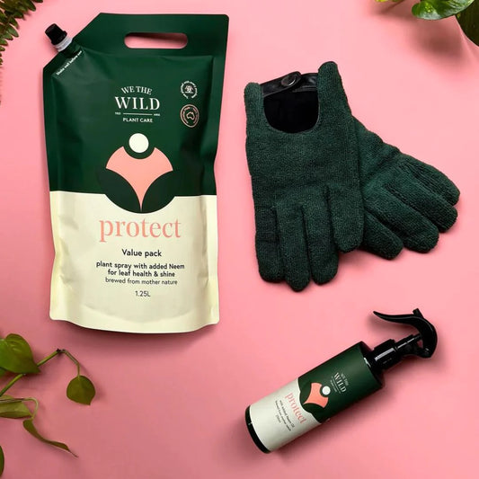 We the Wild - Leaf Health Kit with Gloves (Pink Gift Box)