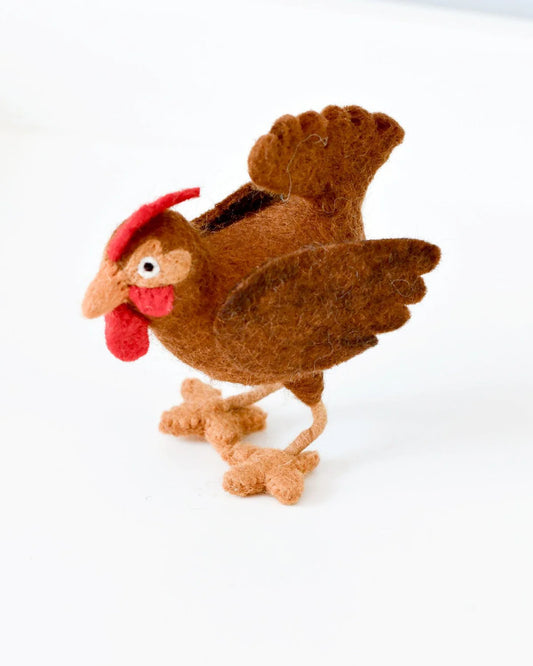 Tara Treasures - Felt Hen Toy
