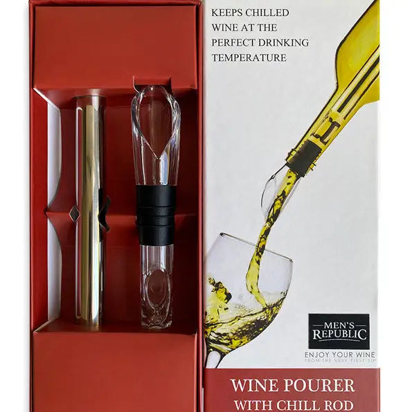 Men’s Republic - Wine Pourer with Chill Rod