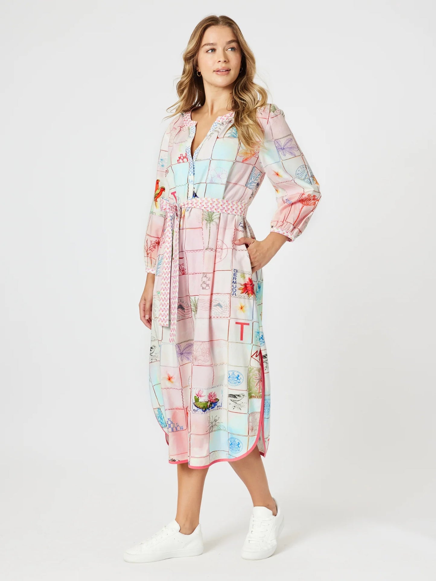 Threadz - Capri Print Dress ‘Pastel Multi’