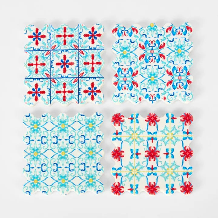 Vixen & Velvet - La Dolce Vita Pattern Coasters Mixed Set of 4