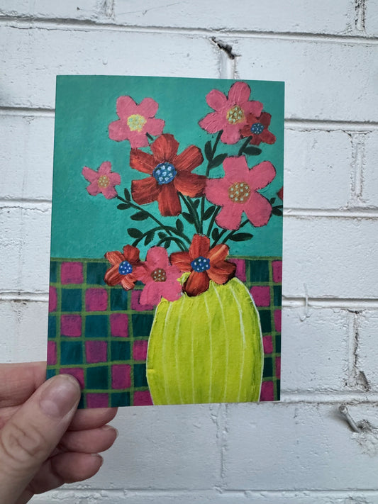 Rondelle Designs - Greeting Card Floral Folklore No 1