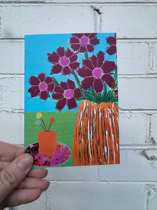 Rondelle Designs - Greeting Card Floral Folklore No 6