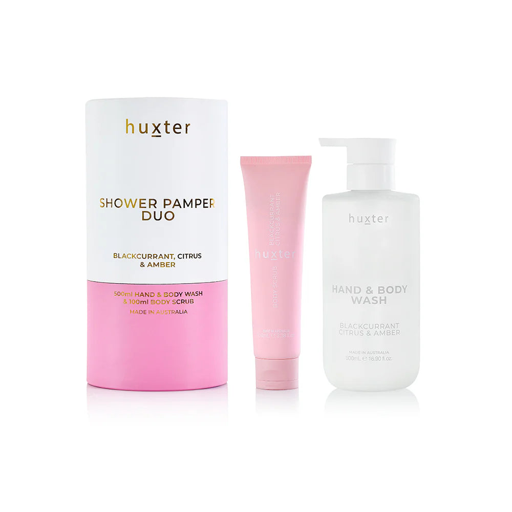 Huxter - Shower Pamper Duo ‘Blackcurrant, Citrus & Amber’