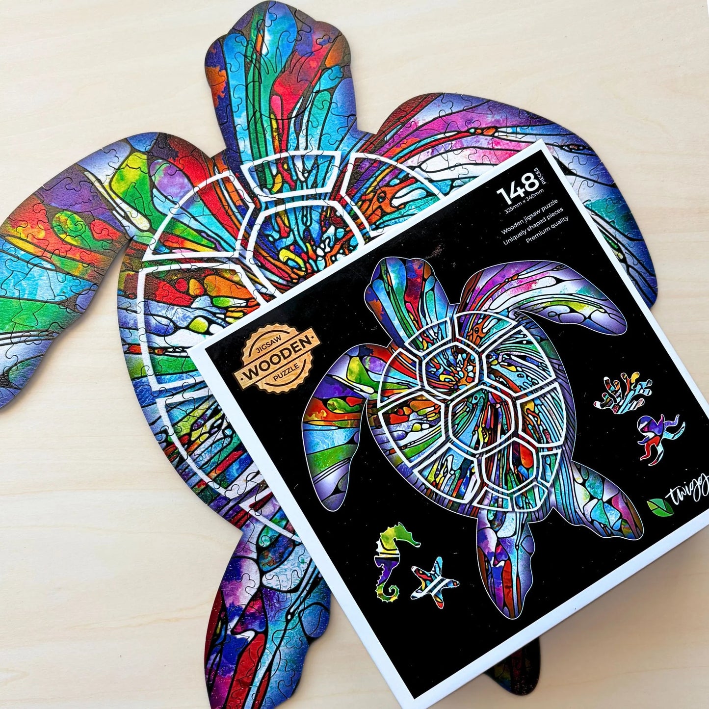Twigg Puzzles - ‘Mooloolaba Turtle’ 148 Piece Puzzle