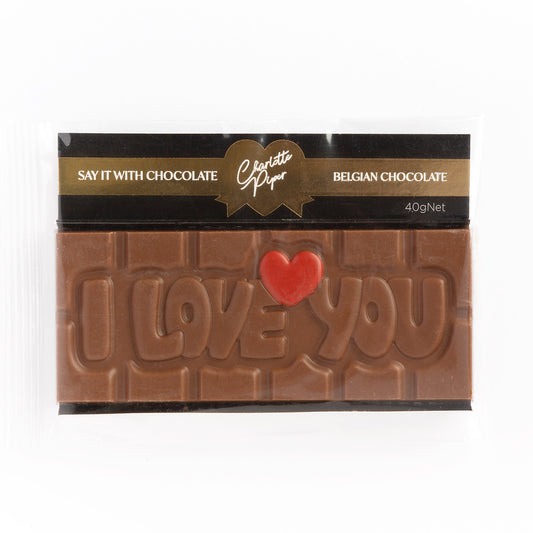 Charlotte Piper - I Love You Milk Chocolate Bar