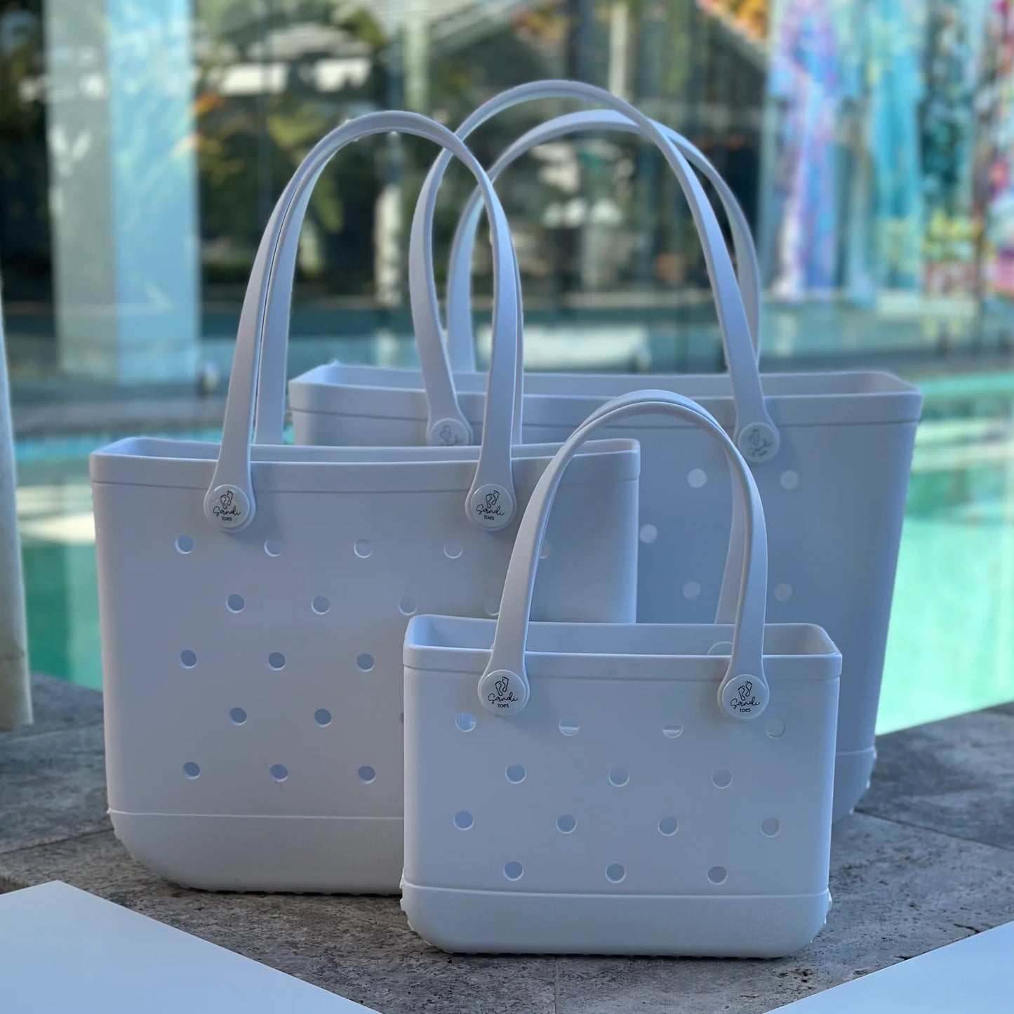 Sandi Toes - EVA Silicone Bag ‘White Haven’