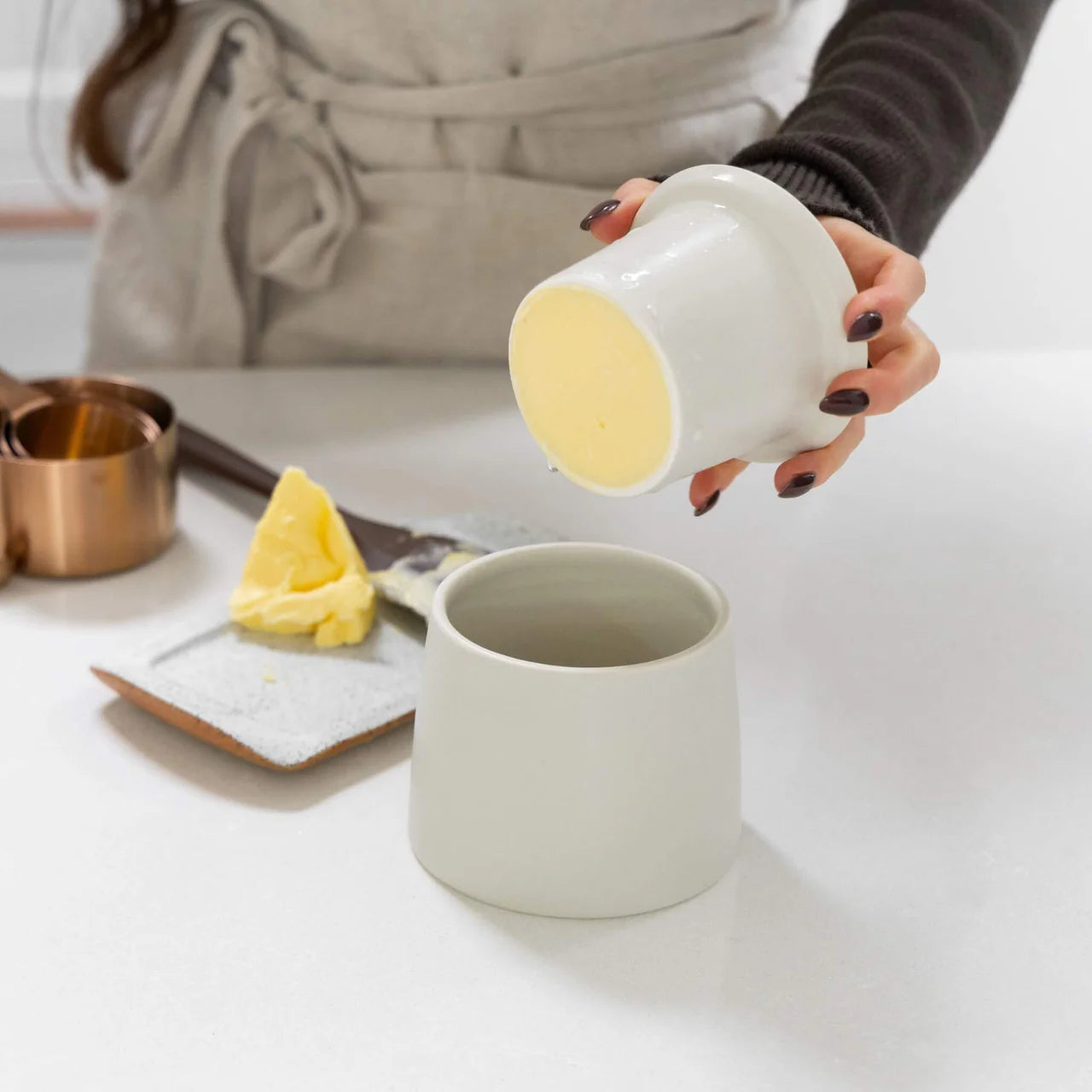 Seed & Sprout - Ceramic French Butter Dish with Lid
