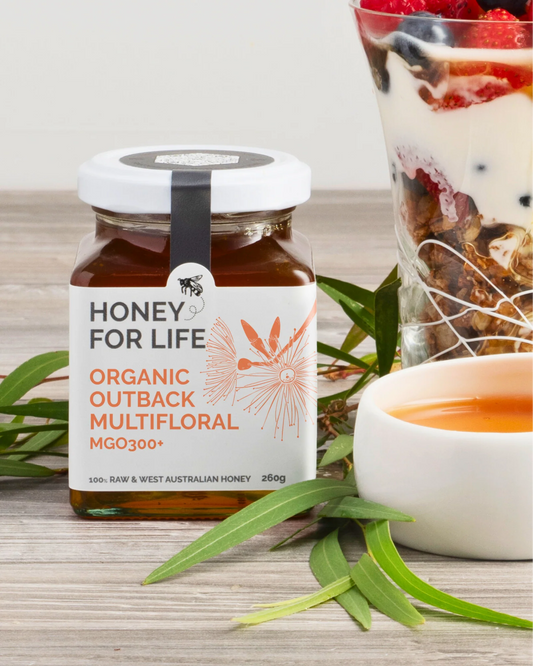 Honey For Life - Organic Outback Multifloral MGO300+ 260g