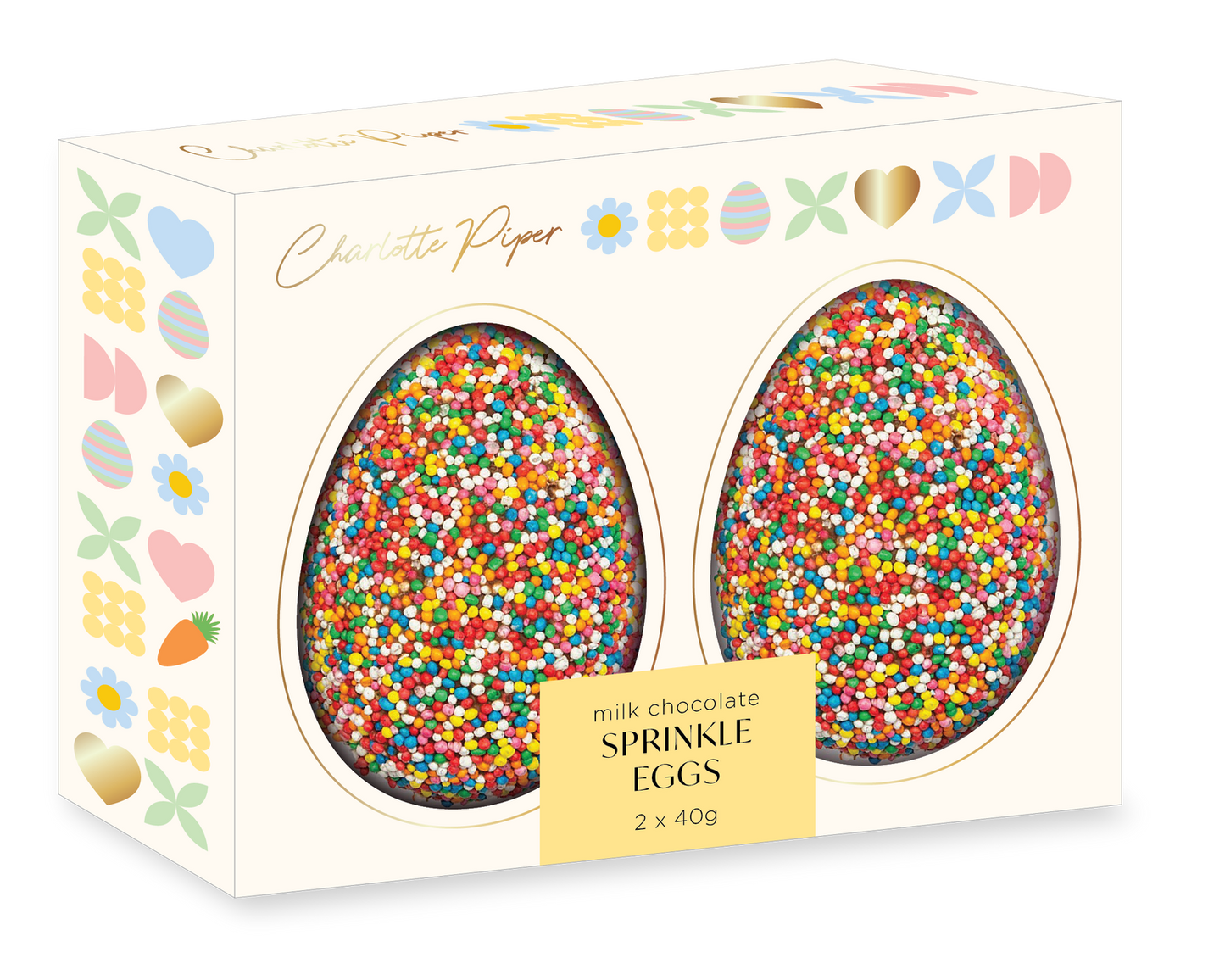 Charlotte Piper - Hollow Sprinkled Eggs 2x40g