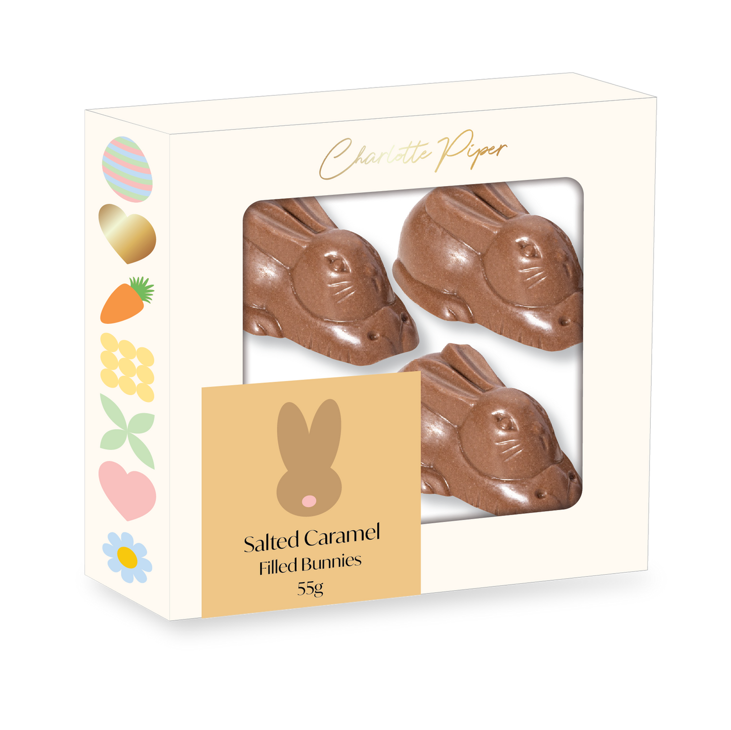 Charlotte Piper - Salted Caramel Filled Bunnies 55g