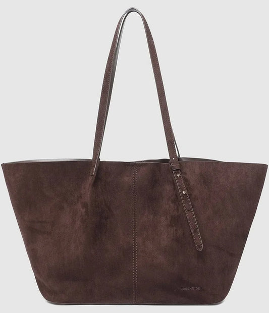 Louenhide - Sawyer Suedette Tote ‘Suedette Chocolate’