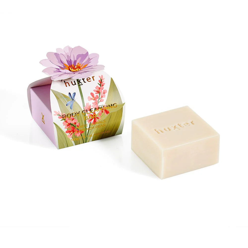 Huxter - Body Cleansing Bar Gift Box ‘White Florals & French Pear’