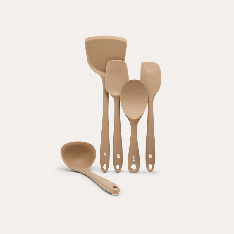 Seed & Sprout - Silicone Utensil Set ‘Praline’