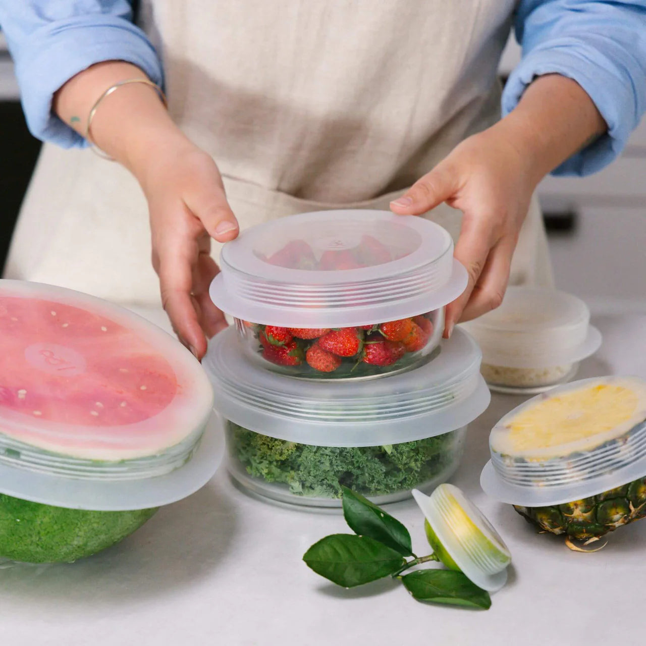 Seed & Sprout - Reusable Silicone Stretch Lids Set of 6