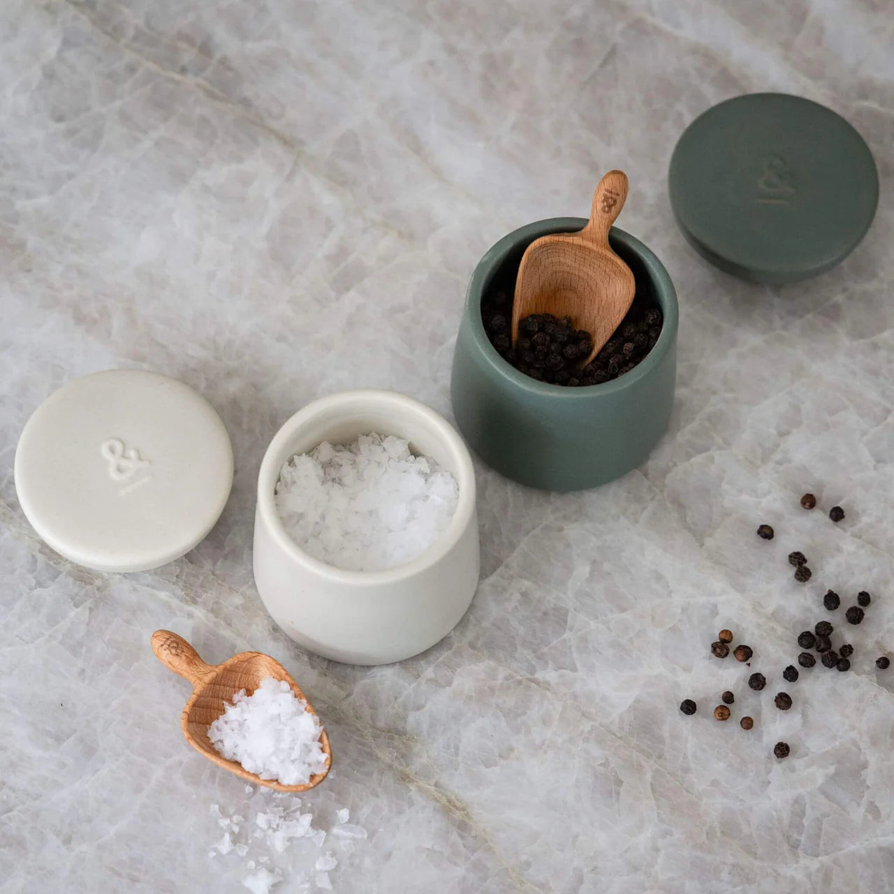 Seed & Sprout - Ceramic Salt & Pepper Pods