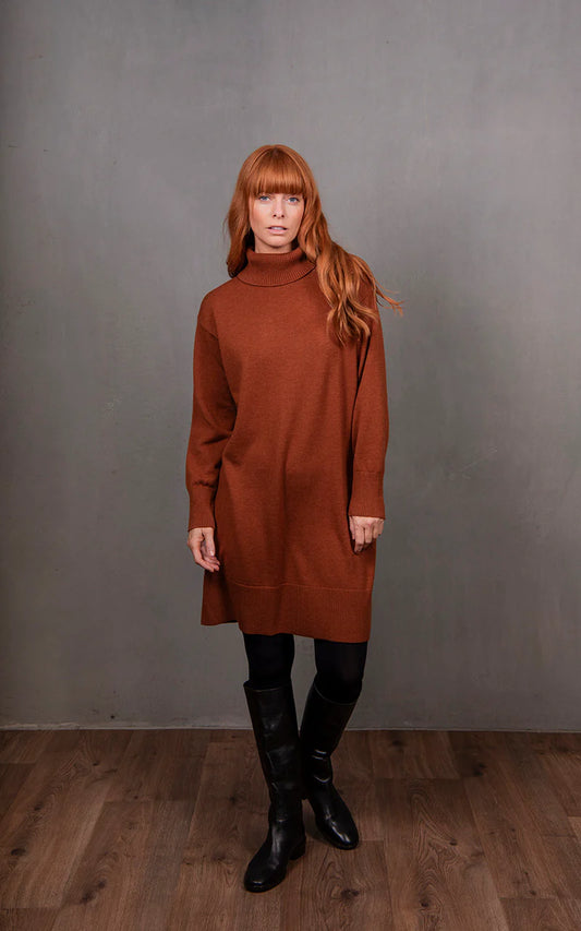 Bridge & Lord - Sweater Dress ‘Cognac’