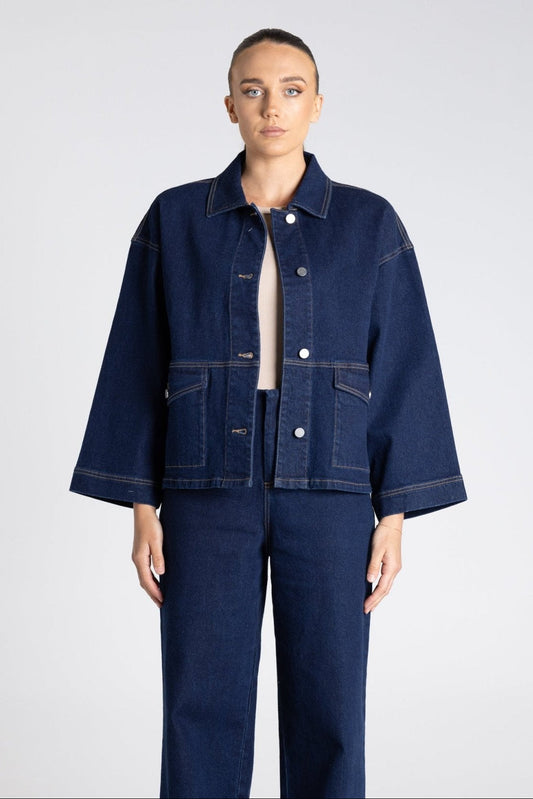 Two T’s - Dark Denim Jacket ‘Dark Denim’