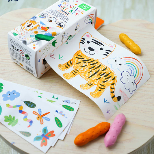 Haku Yoka - Mini Colouring Roll Kit ‘Safari’