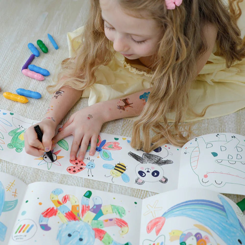 Haku Yoka - Mini Colouring Roll Kit ‘Sealife’