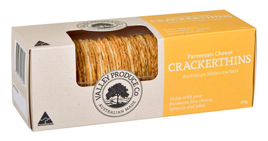 Valley Produce Company - Crackerthins Parmesan Cheese 100g