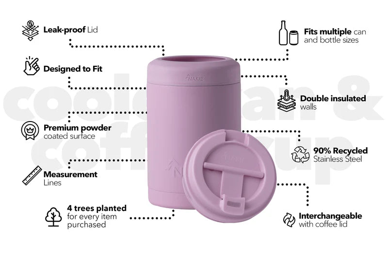 Nakie - Cooler & Coffee Cup ‘Dusty Pink’
