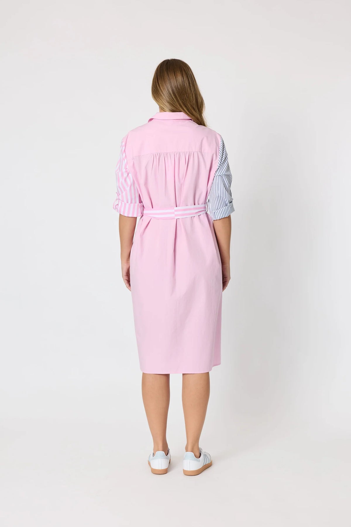 Threadz - Miramar Stripe Dress ‘Lipstick Multi’