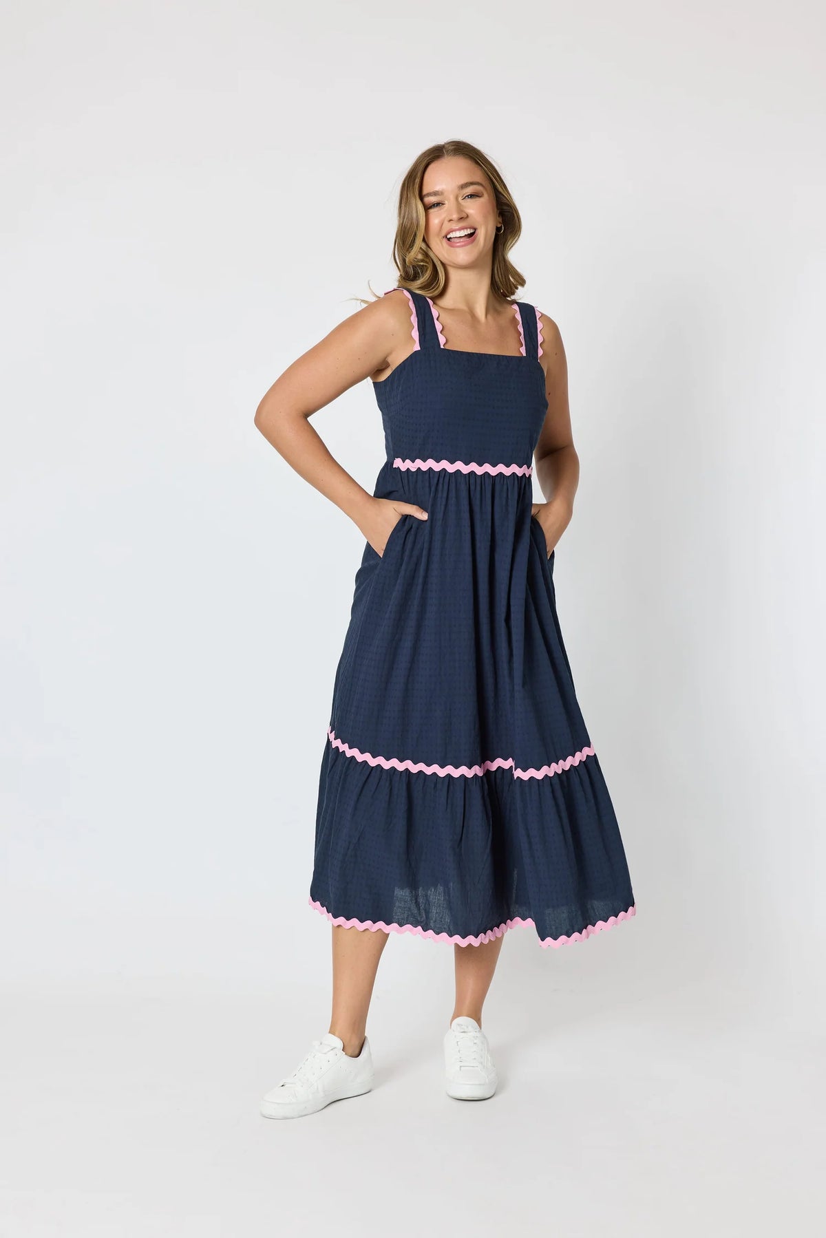 Threadz - Casablanca Dress ‘Navy’
