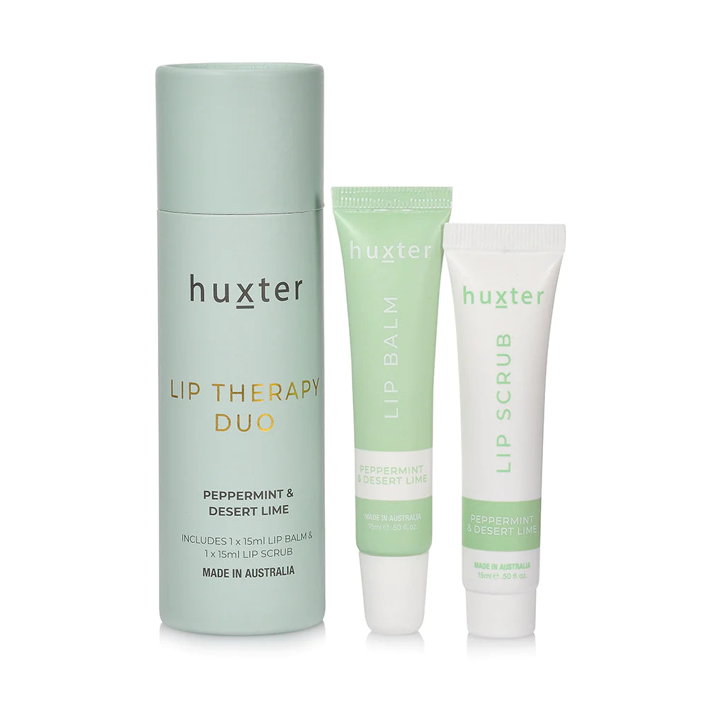 Huxter Lip Therapy Duo - Peppermint & Desert Lime