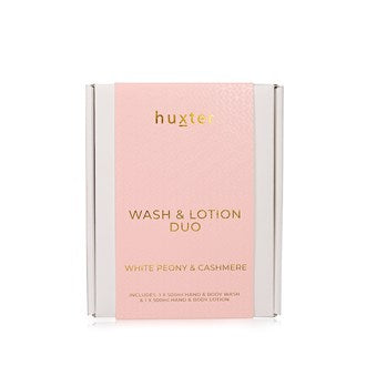 Huxter - Wash & Lotion Duo Pink ‘White Peony & Cashmere’