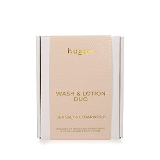 Huxter - Wash & Lotion Duo Neutral ‘Sea Salt & Cedarwood’