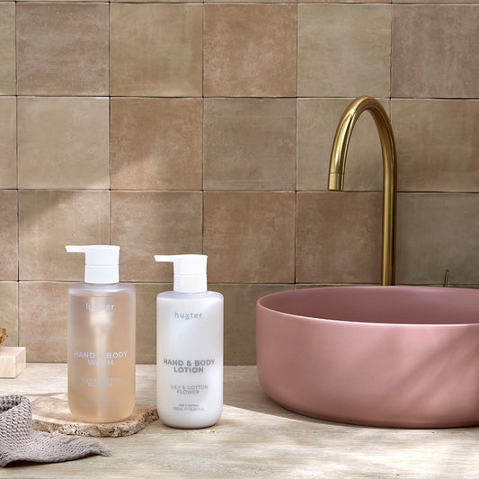 Huxter - Hand & Body Lotion 500ml ‘Lily & Cotton Flower’