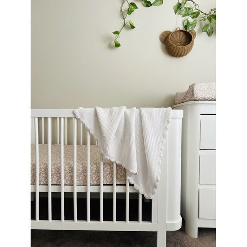 Mini & Me - Shell Blanket ‘White’