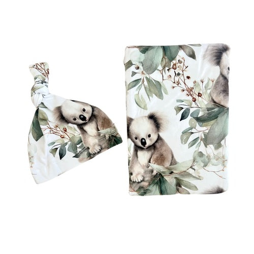 Mini & Me - Jersey Wrap Set ‘Cuddly Koala’