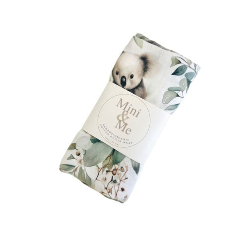 Mini & Me - Bamboo Muslin Wrap ‘Koala’