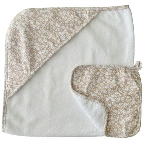 Mini & Me - Hooded Towel & Wash Cloth Set ‘Bethany’